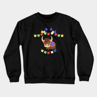 Cute Tibetan Yak Crewneck Sweatshirt